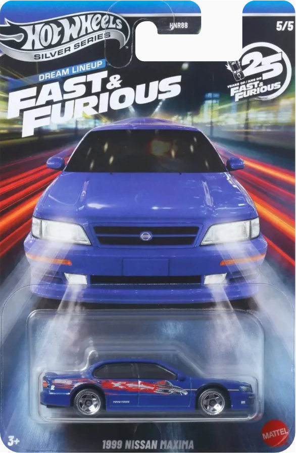 2026 hot wheels silver series fast and furious dream lineup 1999 Nissan Maxima